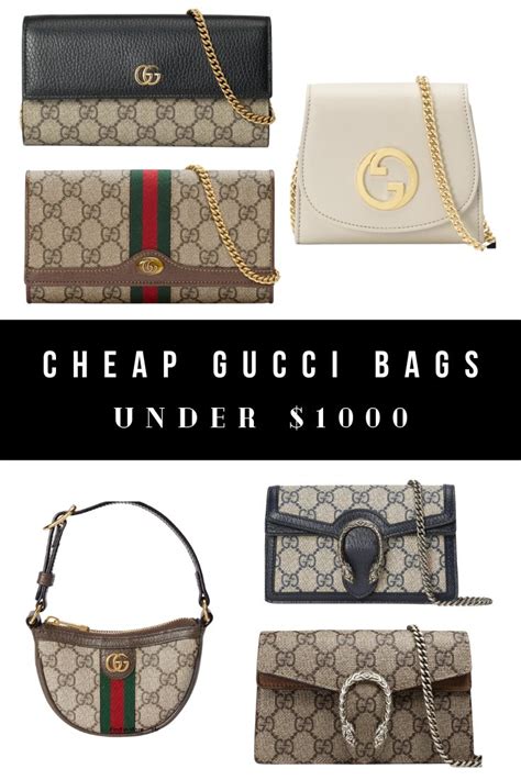 what is the cheapest thing on gucci|gucci handbags under 1000.